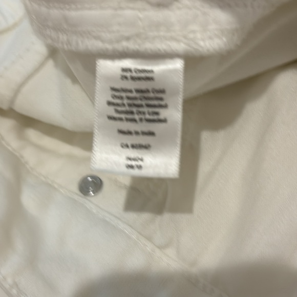 NWT Talbots Curvy Fit Slim Ankle Jean White Size 10L - Picture 11 of 11